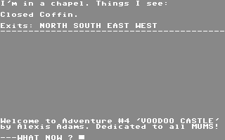 C64 GameBase Voodoo_Castle US_Gold/Adventure_Soft_UK 1987