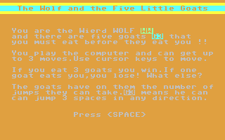 C64 GameBase Wolf_and_the_Five_Little_Goats,_The Addison-Wesley_Publishers_Ltd. 1984