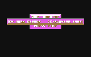 C64 GameBase War_Machine Players_Premier 1989
