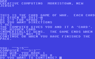 C64 GameBase War Creative_Computing 1978