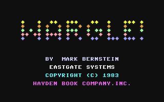 C64 GameBase Wargle! Hayden_Book_Company,_Inc. 1983