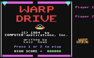 C64 GameBase Warp_Drive Computer_Applications,_Inc. 1984