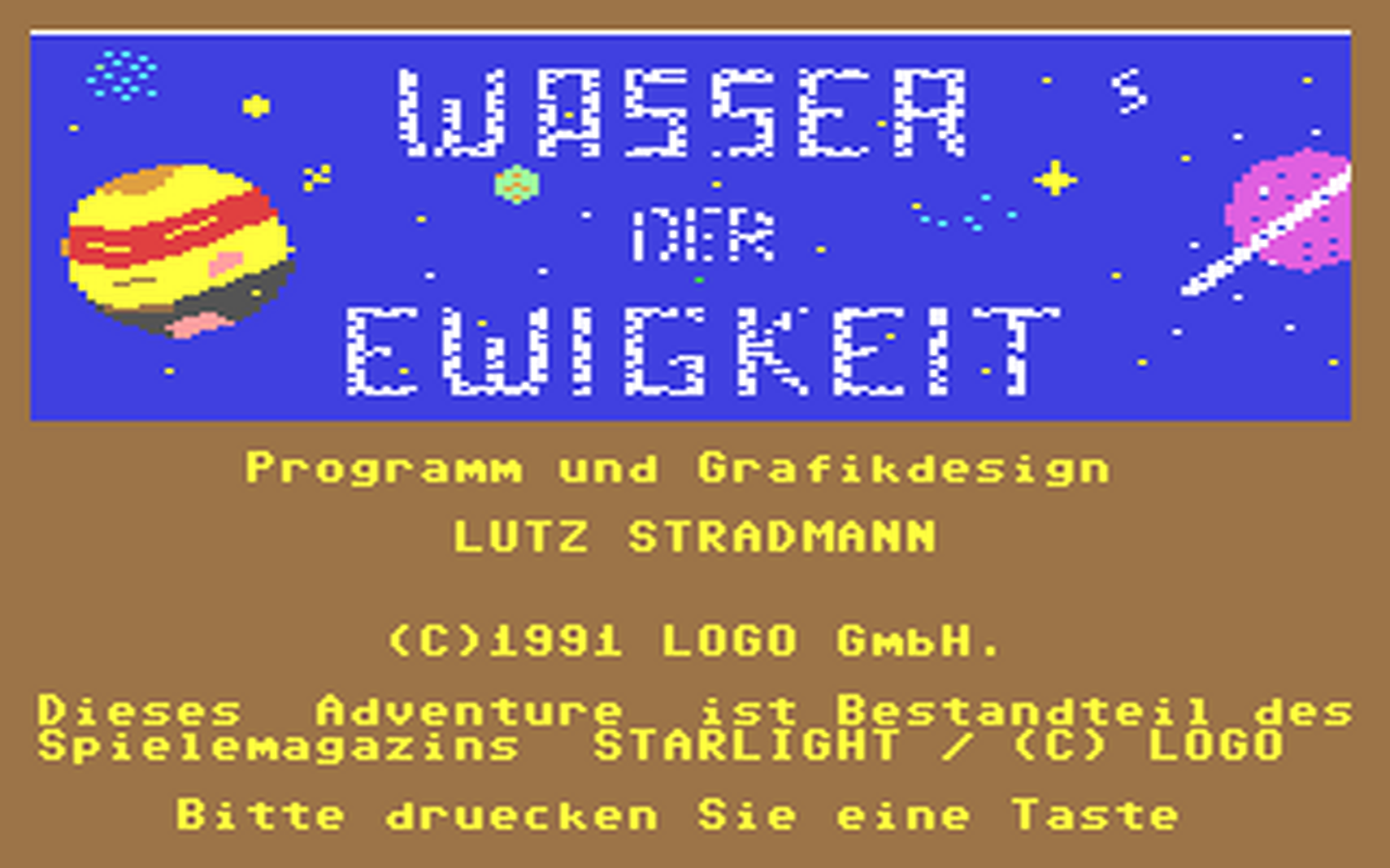 C64 GameBase Wasser_der_Ewigkeit Logo_Software_GmbH 1992