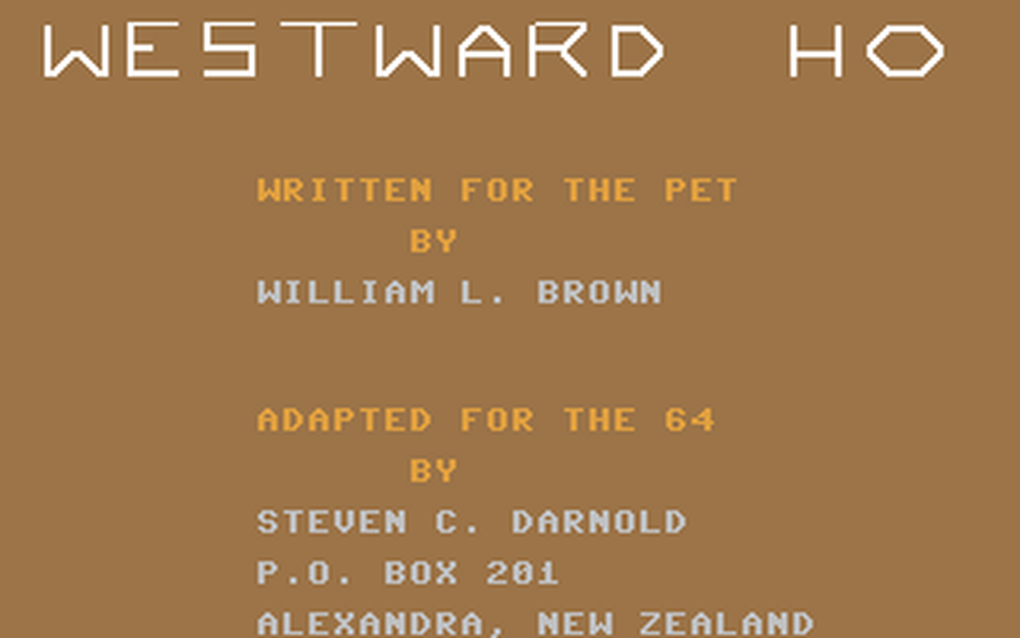 C64 GameBase Westward_Ho The_Guild_Adventure_Software