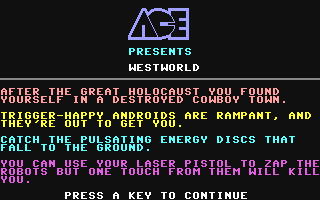 C64 GameBase Westworld ACE_(Advanced_Computer_Entertainment) 1984