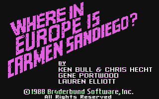 C64 GameBase Where_in_Europe_is_Carmen_Sandiego? Broderbund 1988