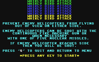 C64 GameBase Whirly_Bird_Attack ShareData,_Inc./Green_Valley_Publishing,_Inc. 1985
