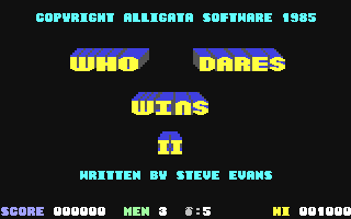 C64 GameBase Who_Dares_Wins_II Alligata_Software 1985