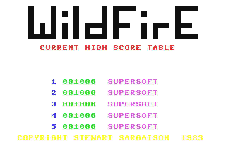 C64 GameBase Wildfire Supersoft 1983