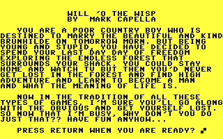C64 GameBase Will_'o_the_Wisp Duckworth_Home_Computing 1984