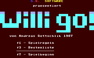 C64 GameBase Willi_Go!! AG-Software 1987