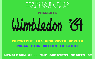 C64 GameBase Wimbledon_'64 Merlin_Software 1984