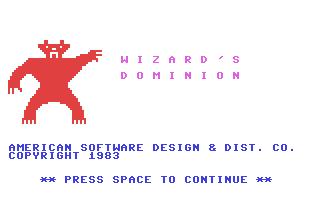 C64 GameBase Wizard's_Dominion American_Software_Design_&_Distribution_Co._(ASD&D) 1984