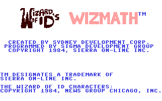 C64 GameBase Wizard_of_Id's_Wizmath Sierra_Online,_Inc. 1984
