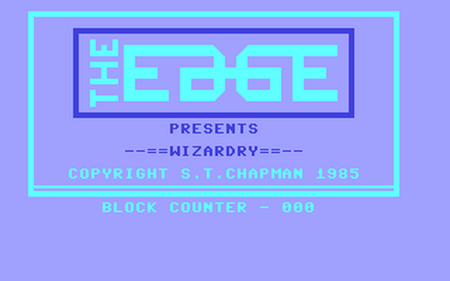C64 GameBase Wizardry The_Edge 1985