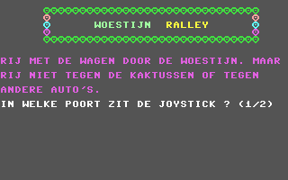 C64 GameBase Woestijn_Ralley Courbois_Software 1985