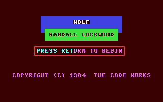C64 GameBase Wolf Warner_Books,_Inc. 1984