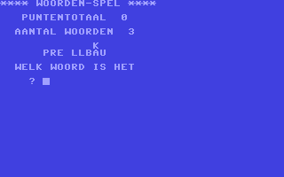 C64 GameBase Woorden-Spel