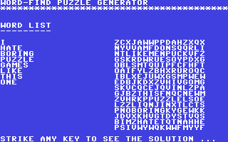 C64 GameBase Word-Find_Puzzle_Generator Tab_Books,_Inc. 1985