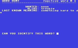 C64 GameBase Word_Hunt Commodore_Educational_Software