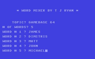 C64 GameBase Word_Mixer CW_Communications,_Inc./RUN 1987