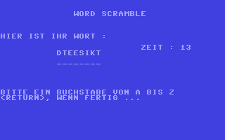 C64 GameBase Word_Scramble Markt_&_Technik 1989