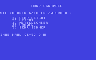 C64 GameBase Word_Scramble Markt_&_Technik 1989