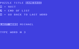 C64 GameBase Word_Search_II_-_Printer_Version CUE,_Inc. 1983
