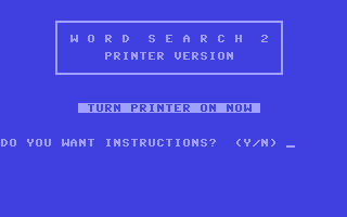C64 GameBase Word_Search_II_-_Printer_Version CUE,_Inc. 1983