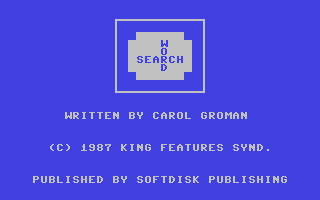 C64 GameBase Word_Search UpTime_Magazine/Softdisk_Publishing,_Inc. 1987