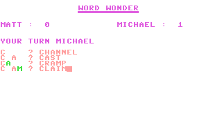 C64 GameBase Word_Wonder RUN 1989