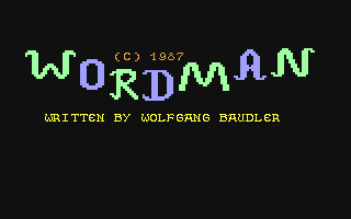 C64 GameBase Wordman CA-Verlags_GmbH/Commodore_Disc 1987