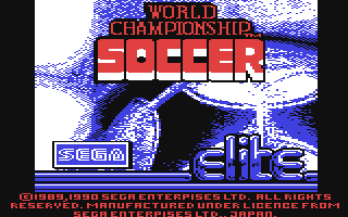 C64 GameBase World_Championship_Soccer Elite/SEGA 1990