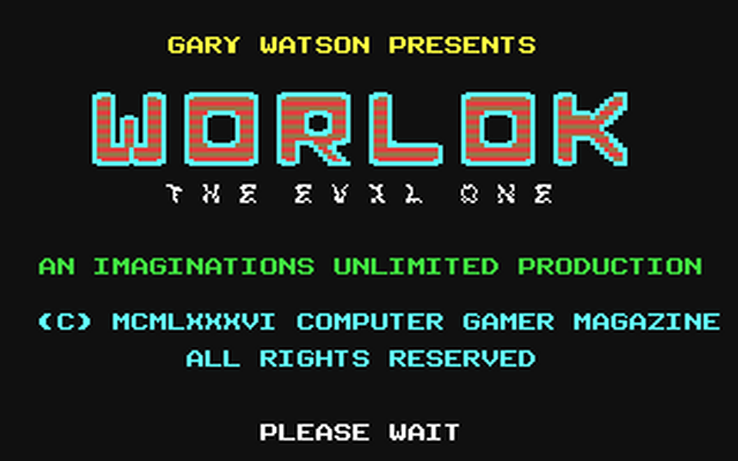 C64 GameBase Worlok_-_The_Evil_One Argus_Specialist_Publications_Ltd./Computer_Gamer 1986