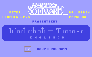 C64 GameBase Wortschatz-Trainer_Englisch Happy_Software_[Markt_&_Technik] 1984