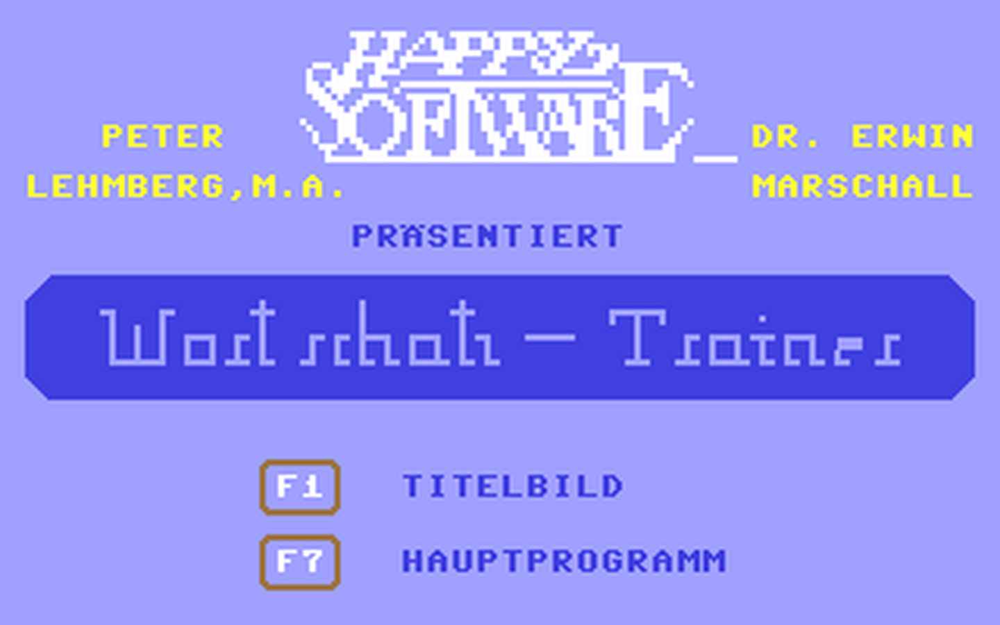 C64 GameBase Wortschatz-Trainer_Latein_-_Roma_I Happy_Software_[Markt_&_Technik] 1984