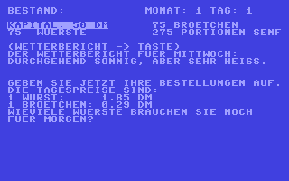C64 GameBase Würstchenstand iWT 1984