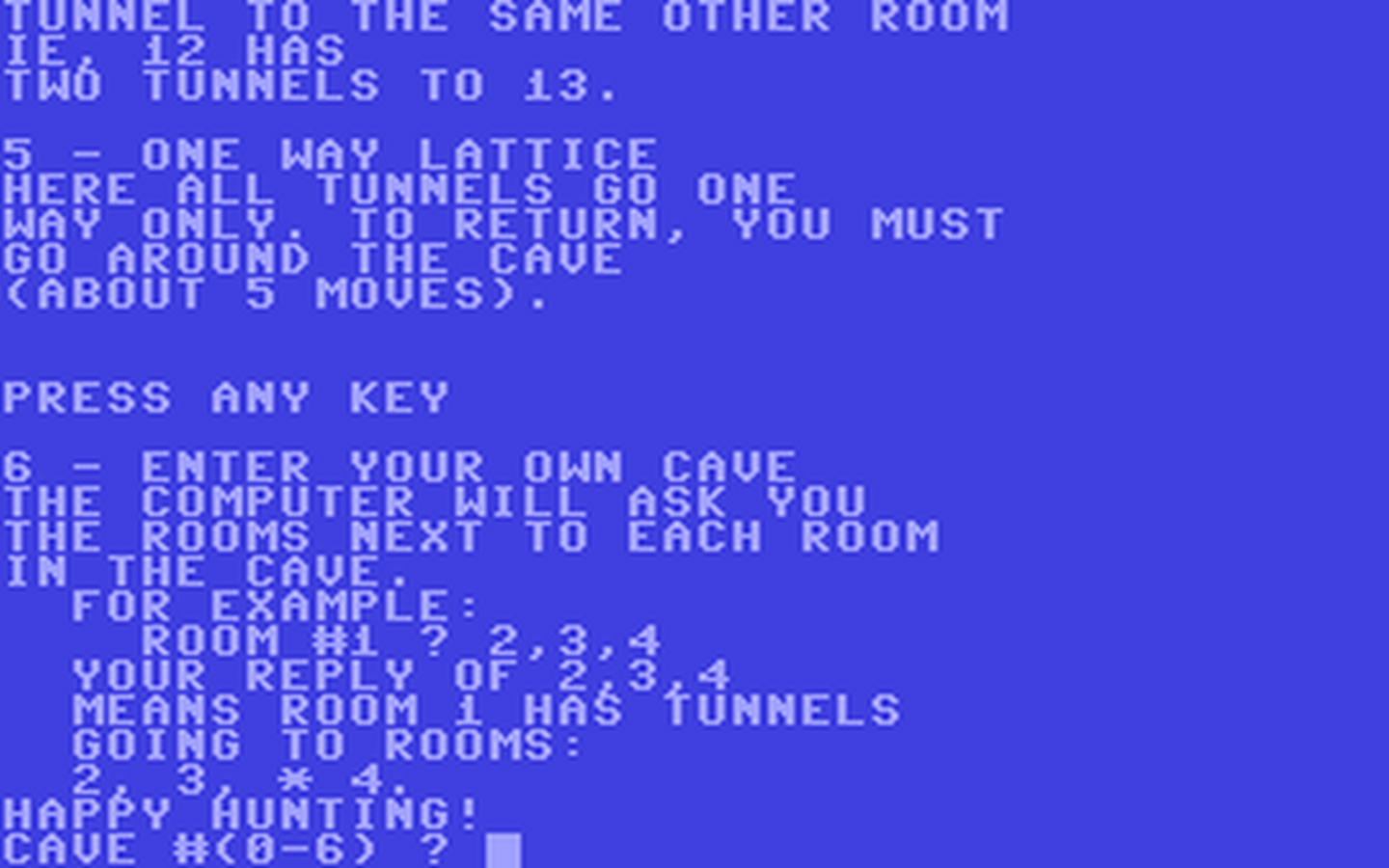 C64 GameBase Wumpus_II Creative_Computing 1979