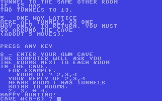 C64 GameBase Wumpus_II Creative_Computing 1979