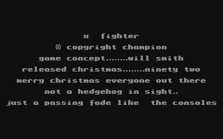 C64 GameBase X_Fighter Champion_Software 1992