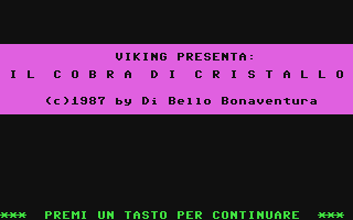 C64 GameBase Yarkho_-_Il_Cobra_di_Cristallo Edizioni_Hobby/Viking 1987