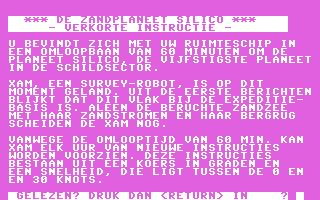 C64 GameBase Zandplaneet_Silico,_De Kluwer_Technische_Boeken_B.V. 1985
