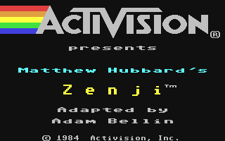 C64 GameBase Zenji Activision 1984