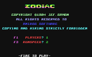 C64 GameBase Zodiac Anirog_Software 1984