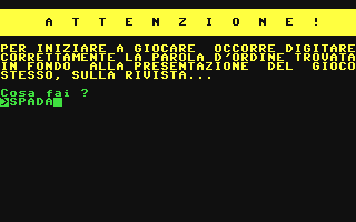 C64 GameBase Zoran_il_Guerriero_-_L'Ombra_di_Garmon Edizioni_Hobby/Viking 1987