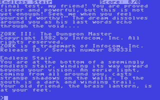C64 GameBase Zork_III_-_The_Dungeon_Master_ Commodore/Infocom 1983
