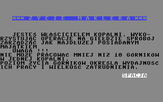 C64 GameBase Zycie_Maklera IKS_(Informatyka_Komputery_Systemy) 1986