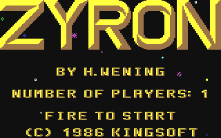 C64 GameBase Zyron Kingsoft 1986