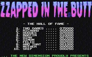 C64 GameBase Zzapped_in_the_Butt_-_Deluxe The_New_Dimension_(TND) 2020