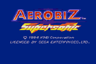 SMD GameBase Aerobiz_Supersonic KOEI_Corporation 1994